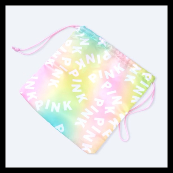 💕ⓅⒾⓃⓀ ⓋⓈ Reusable Drawstring Gift Bag NWT💕 - Picture 2 of 5